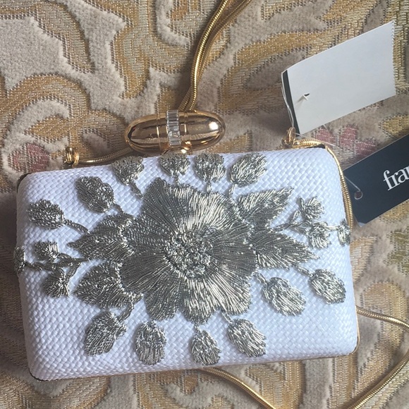 Franchi Evening white bag brand new - Picture 12 of 12